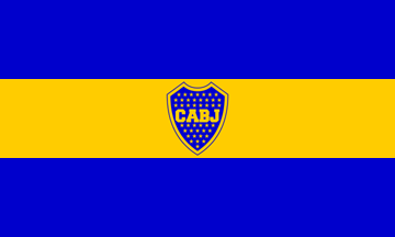 [Club Atlético Boca Juniors flag with emblem]