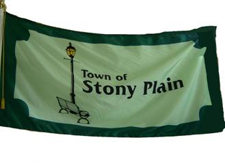 [flag of Stony Plain]