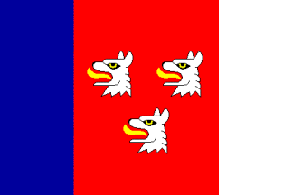 [Pavlovice u Prerova flag based on CoA]
