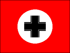 [Falsified postwar 'Balkenkreuz' flag (Third Reich, Germany)]