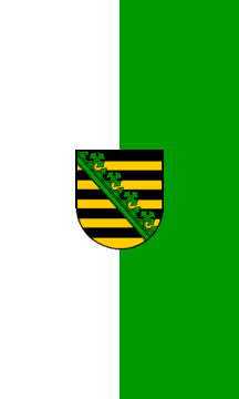 [Vertical State Flag (Saxony, Germany)]