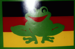 German environment flag from poster
