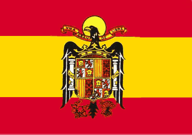 [Mistaken variant of the 1945-1977 flag used by political parties nowadays (Spain)]