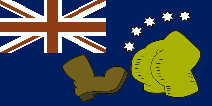 [(Alternate) australian flag in the simpsons]