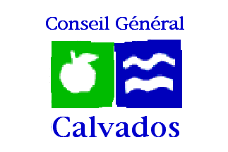 [Flag of the General Council of Calvados]