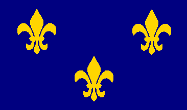 [contemporary royal banner of France]