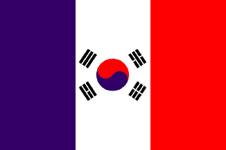 [French-Korean flag]