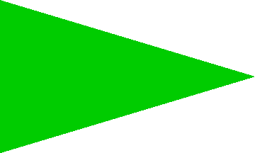 [Green beach flag]