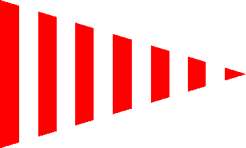 [Red and white beach flag]