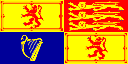 [Queen's banner in Scotland]