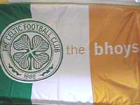 [Glasgow Celtic supporters flag]