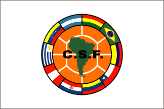 [The flag of the Confederación Sudamericana de Fútbol]
