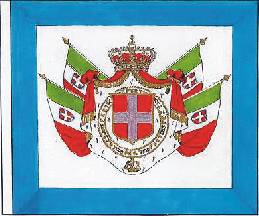 ITALIAN ROYAL DESK FLAG 15 x 10 cm KINGDOM OF ITALY CROWN TABLE FLAG 4'' x 6'' 