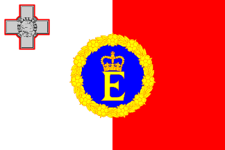 [Queen Elizabeth II's Personal Flag for Malta 1967-1974 (Malta)]