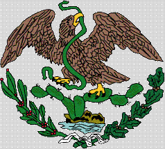 [First Republic: Second Mexican National Coat of arms: first variant]