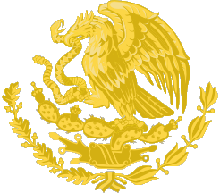 [Mexico - Full golden Coat of Arms]
