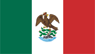 [Mexican First Empire Flag]