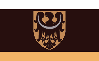 [Wroclaw county flag for official use]