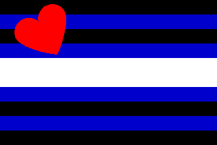 [Leather Pride flag]