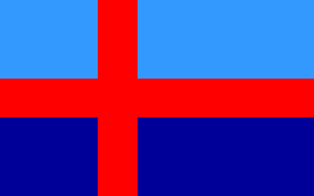 [An unofficial flag of Bohuslän]