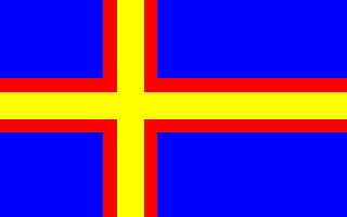 [An unofficial flag of Hälsingland]