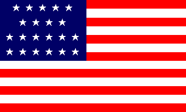 [21 Star Flag of U.S.]