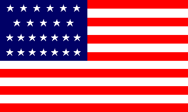 [U.S. 25 star flag 1836]