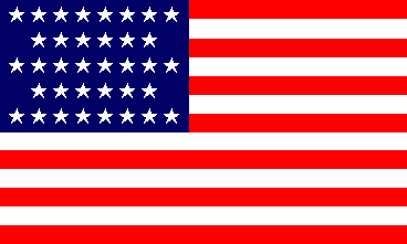 [U.S. 36 star flag 1865]