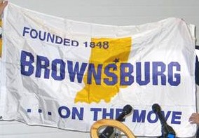 [Brownsburg, Indiana flag]