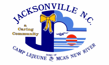 [flag of Jacksonville, North Carolina]