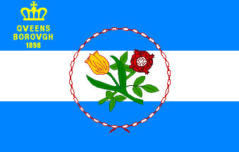 [flag of the Borough of Queens, New York]