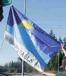 [Flag of Granite Falls, Washington]