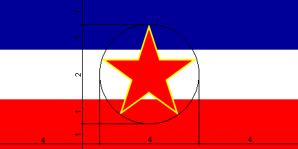 [Construction sheet for the flag]