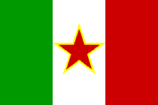 Flag of the Italian minority in Istria]